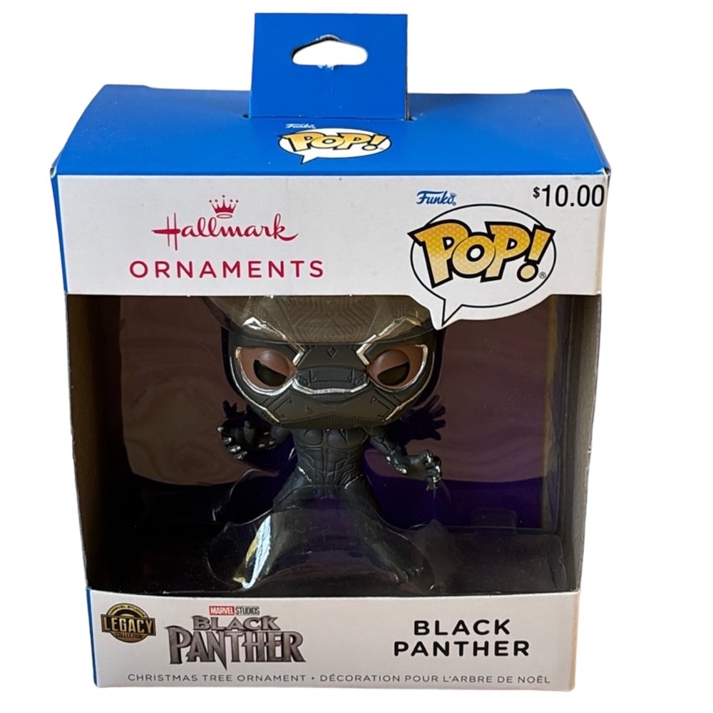 NEW NIB HALLMARK FUNKO POP Black Panther Chris tree ornament
